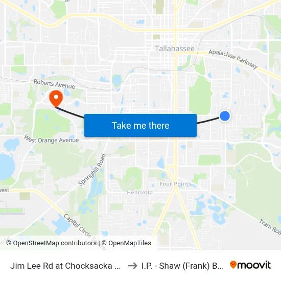 Jim Lee Rd at Chocksacka Nene Sb to I.P. - Shaw (Frank) Building map