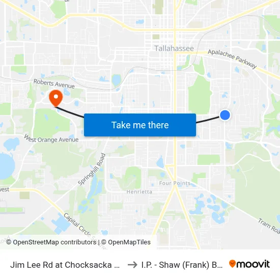Jim Lee Rd at Chocksacka Nene Nb to I.P. - Shaw (Frank) Building map