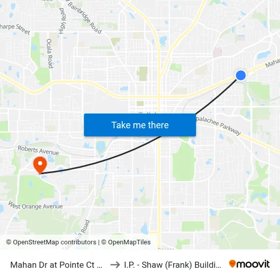 Mahan Dr at Pointe Ct Eb to I.P. - Shaw (Frank) Building map