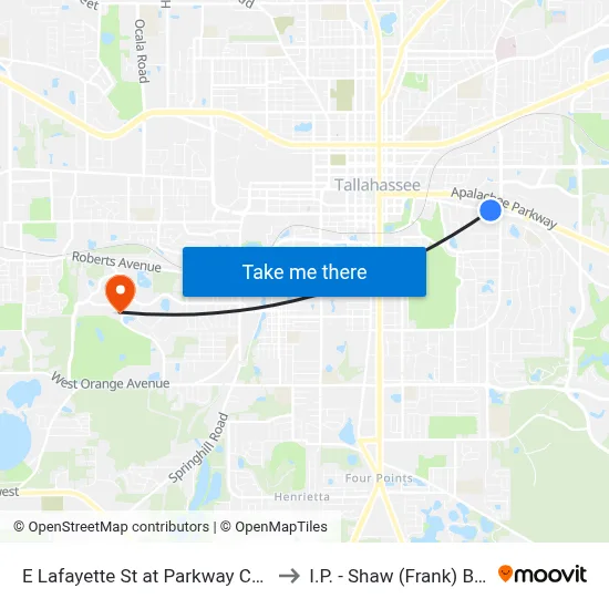 E Lafayette St at Parkway Center Wb to I.P. - Shaw (Frank) Building map