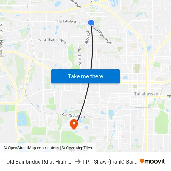 Old Bainbridge Rd at High Rd Sb to I.P. - Shaw (Frank) Building map
