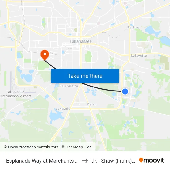 Esplanade Way at Merchants Row Blvd Sb to I.P. - Shaw (Frank) Building map