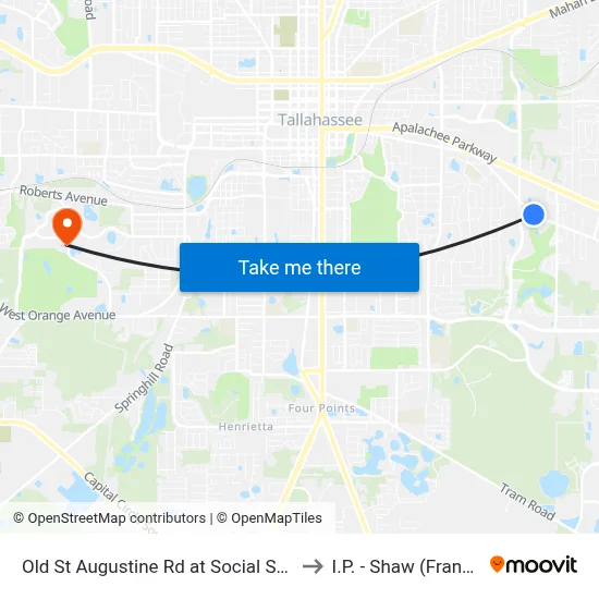 Old St Augustine Rd at Social Security Office Wb to I.P. - Shaw (Frank) Building map