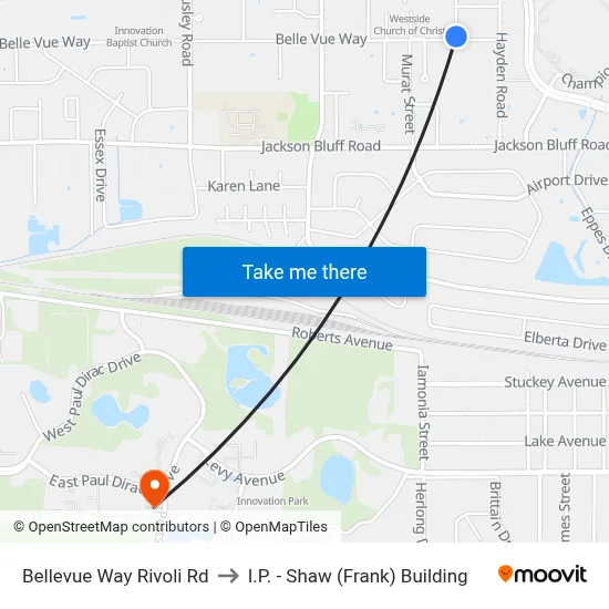 Bellevue Way Rivoli Rd to I.P. - Shaw (Frank) Building map
