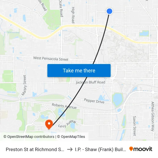 Preston St at Richmond St Wb to I.P. - Shaw (Frank) Building map