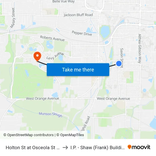 Holton St at Osceola St Sb to I.P. - Shaw (Frank) Building map