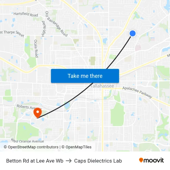 Betton Rd at Lee Ave Wb to Caps Dielectrics Lab map