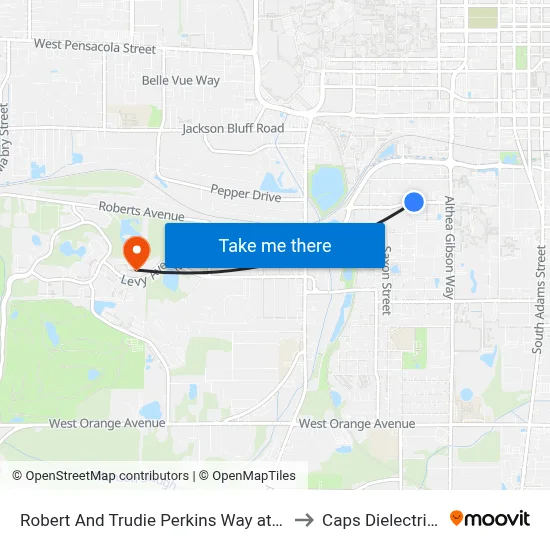 Robert And Trudie Perkins Way at Perry St Wb to Caps Dielectrics Lab map