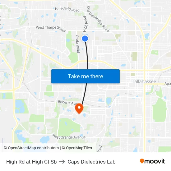 High Rd at High Ct Sb to Caps Dielectrics Lab map