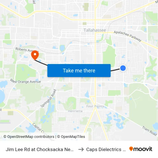 Jim Lee Rd at Chocksacka Nene Sb to Caps Dielectrics Lab map