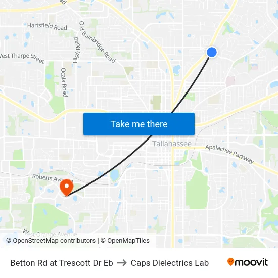 Betton Rd at Trescott Dr Eb to Caps Dielectrics Lab map