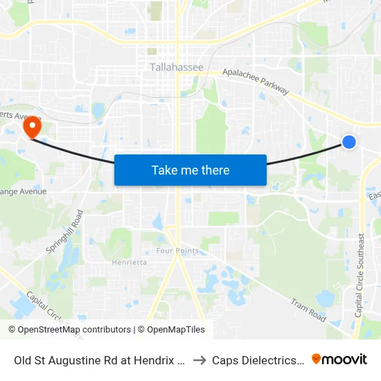 Old St Augustine Rd at Hendrix Rd Wb to Caps Dielectrics Lab map