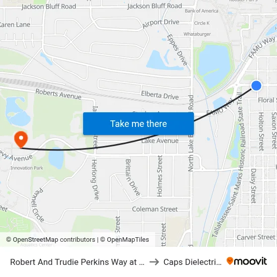 Robert And Trudie Perkins Way at Russell St Eb to Caps Dielectrics Lab map