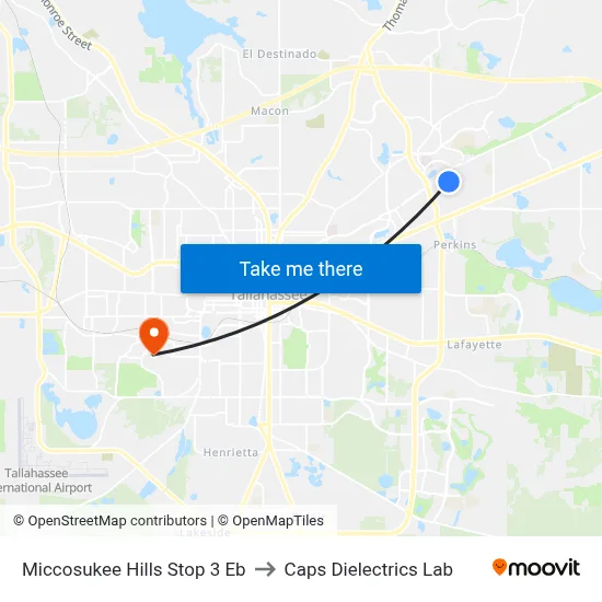 Miccosukee Hills Stop 3 Eb to Caps Dielectrics Lab map