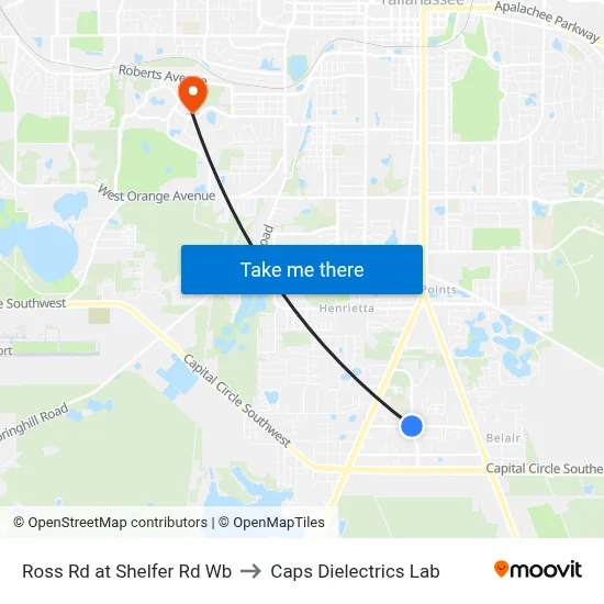 Ross Rd at Shelfer Rd Wb to Caps Dielectrics Lab map