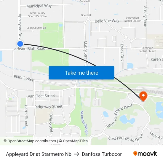 Appleyard Dr at Starmetro Nb to Danfoss Turbocor map