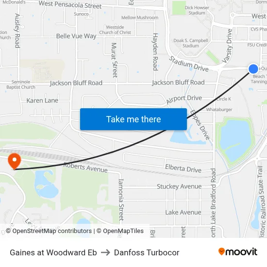 Gaines at Woodward Eb to Danfoss Turbocor map
