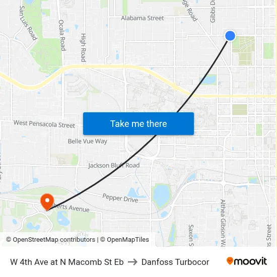 W 4th Ave at N Macomb St Eb to Danfoss Turbocor map