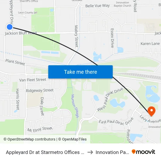 Appleyard Dr at Starmetro Offices Sb to Innovation Park map