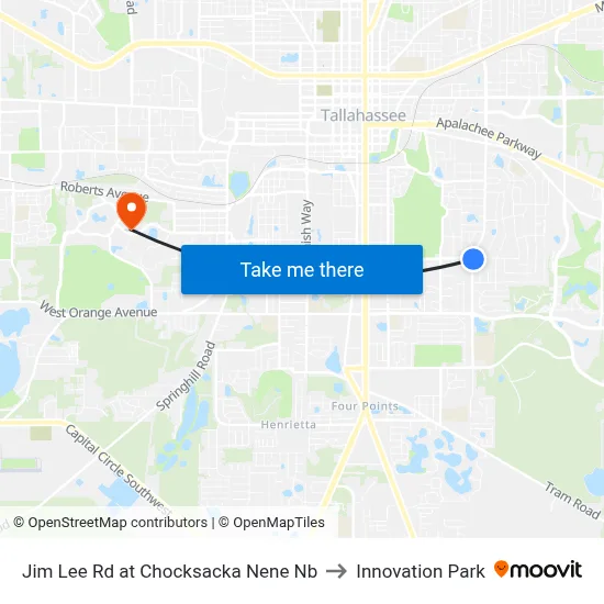 Jim Lee Rd at Chocksacka Nene Nb to Innovation Park map