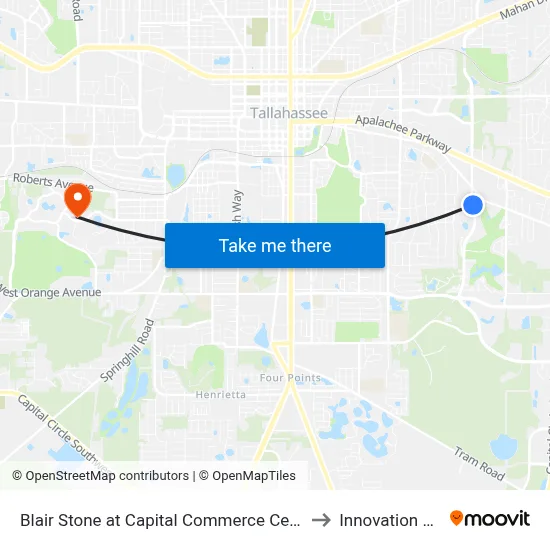 Blair Stone at Capital Commerce Center Nb to Innovation Park map
