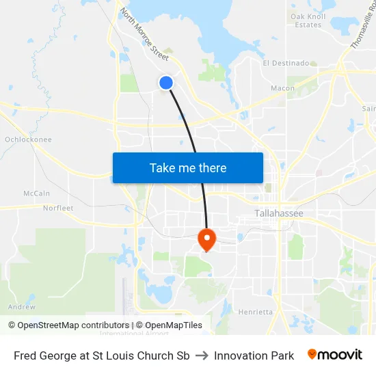 Fred George  at St Louis Church Sb to Innovation Park map