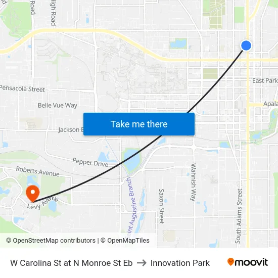 W Carolina St at N Monroe St Eb to Innovation Park map