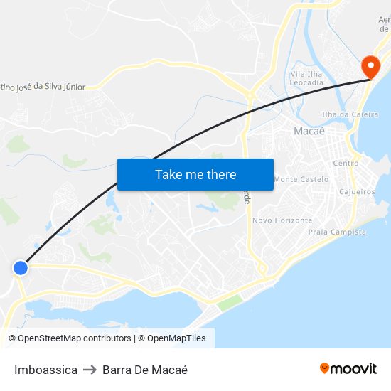 Imboassica to Barra De Macaé map