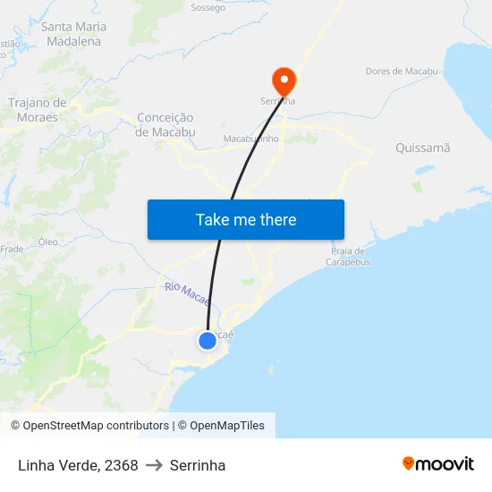 Linha Verde, 2368 to Serrinha map