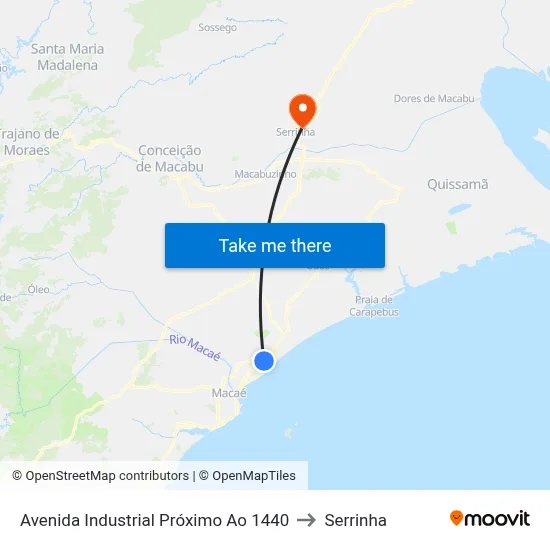 Avenida Industrial Próximo Ao 1440 to Serrinha map