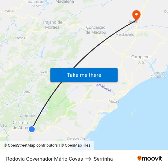 Rodovia Governador Mário Covas to Serrinha map