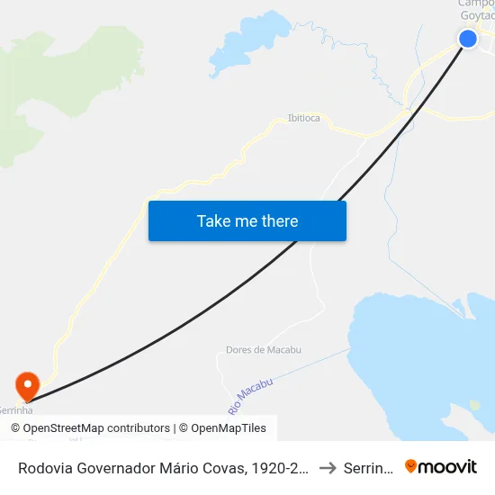 Rodovia Governador Mário Covas, 1920-2094 to Serrinha map