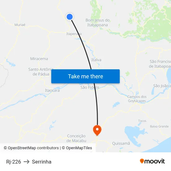 Rj-226 to Serrinha map