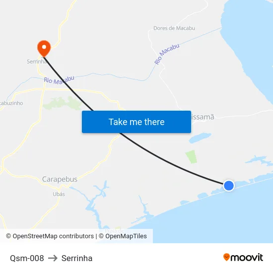 Qsm-008 to Serrinha map