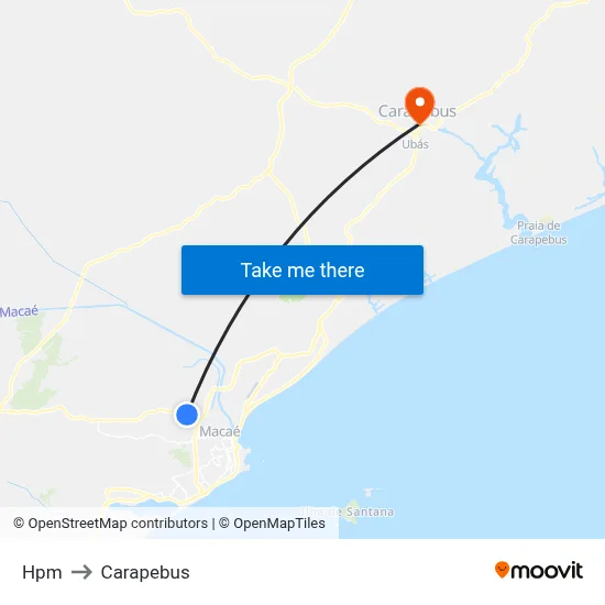 Hpm to Carapebus map