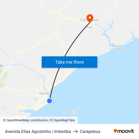 Avenida Elias Agostinho | Imbetiba to Carapebus map
