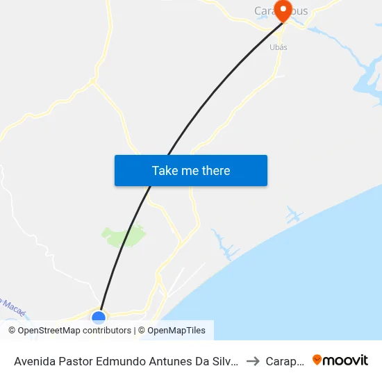 Avenida Pastor Edmundo Antunes Da Silva Próximo Ao 197 to Carapebus map
