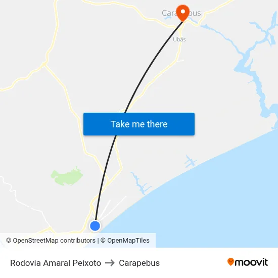 Rodovia Amaral Peixoto to Carapebus map