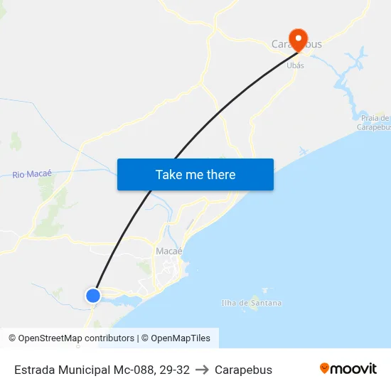 Estrada Municipal Mc-088, 29-32 to Carapebus map