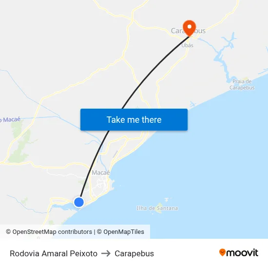 Rodovia Amaral Peixoto to Carapebus map