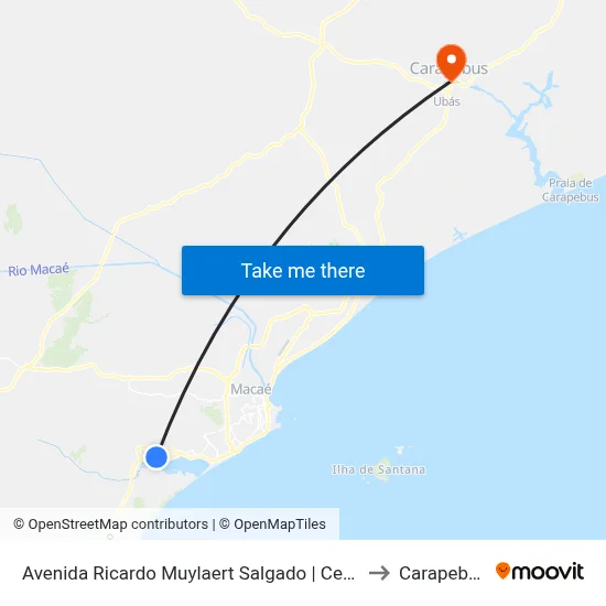 Avenida Ricardo Muylaert Salgado | Cefet to Carapebus map