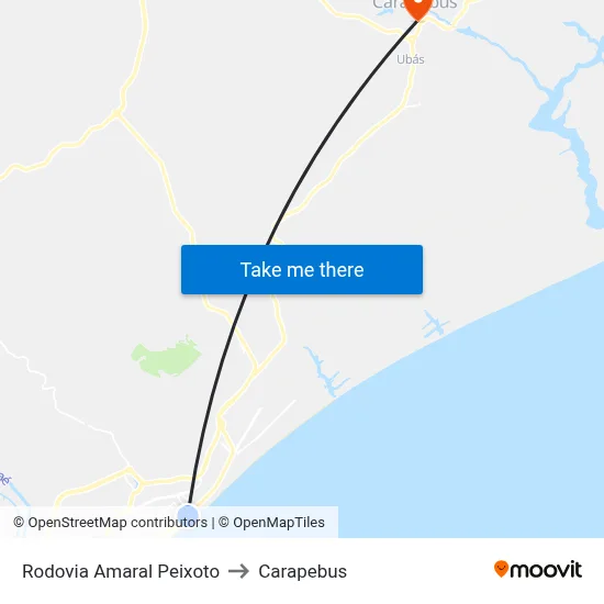 Rodovia Amaral Peixoto to Carapebus map