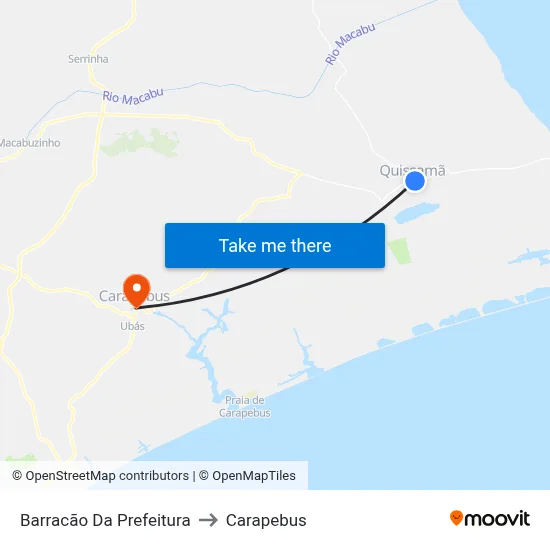 Barracão Da Prefeitura to Carapebus map