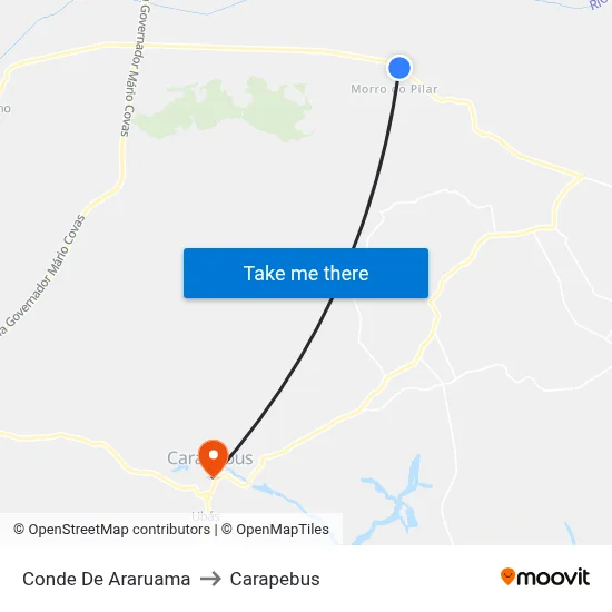 Conde De Araruama to Carapebus map