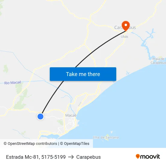 Estrada Mc-81, 5175-5199 to Carapebus map