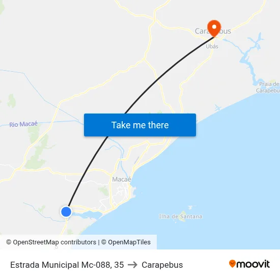 Estrada Municipal Mc-088, 35 to Carapebus map