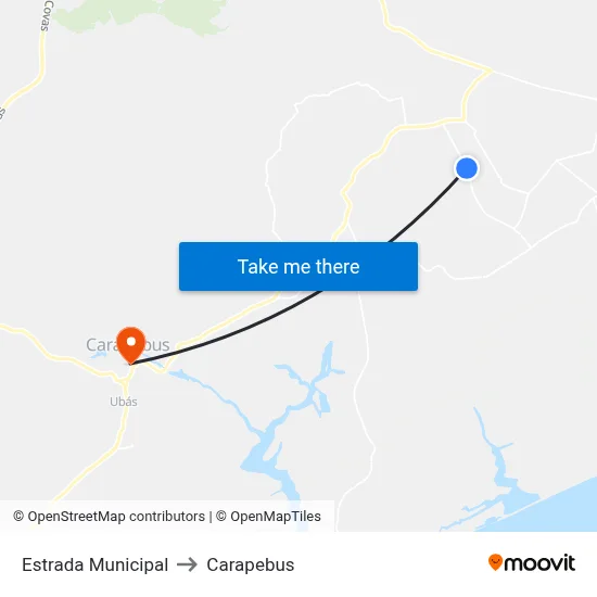 Estrada Municipal to Carapebus map