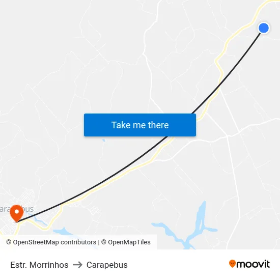 Estr. Morrinhos to Carapebus map
