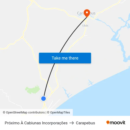Próximo À Cabiunas Incorporações to Carapebus map