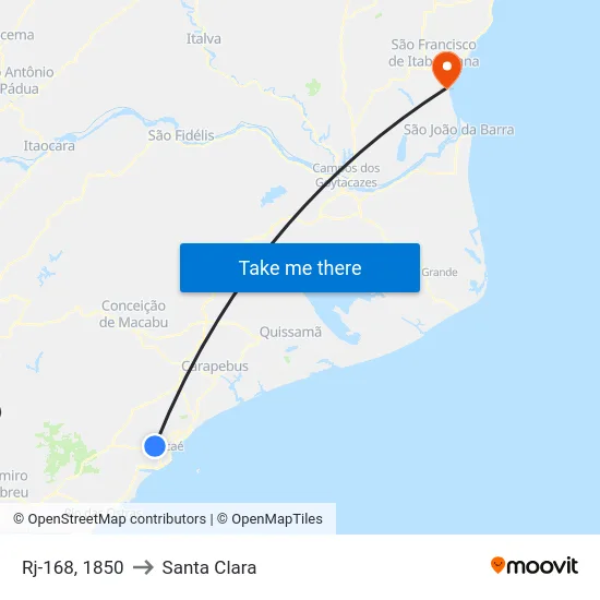 Rj-168, 1850 to Santa Clara map
